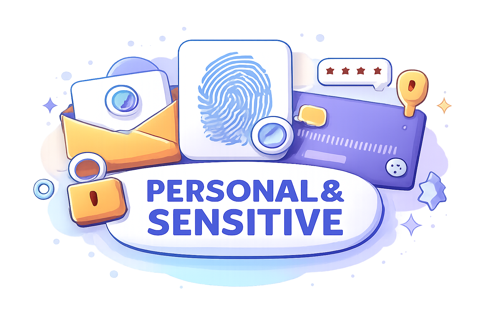 Icons for personal and sensitive data types